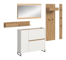 Garderoben-Set >Drive< in Weiß - 192x236x32cm...
