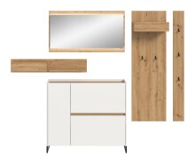 Garderoben-Set >Drive< in Weiß - 192x236x32cm (BxHxT)