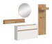 Garderoben-Set >Drive< in Weiß - 197x205x32cm (BxHxT)