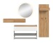 Garderoben-Set >Drive< in Weiß - 197x205x32cm (BxHxT)