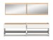 Garderoben-Set >Drive< in Weiß - 192x220x32cm (BxHxT)