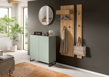 Schuhkommode >Drive< in Salbei - 97x90x38cm (BxHxT)