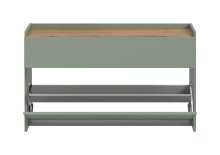 Schuhkommode >Drive< in Salbei - 61x110x32cm (BxHxT)