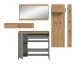 Garderoben-Set >Drive< in Salbei - 192x236x32cm (BxHxT)
