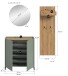Garderoben-Set >Drive< in Salbei - 197x175x32cm (BxHxT)