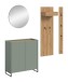Garderoben-Set >Drive< in Salbei - 197x206x32cm (BxHxT)