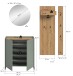 Garderoben-Set >Drive< in Salbei - 197x206x32cm (BxHxT)