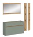 Garderoben-Set >Drive< in Salbei - 192x172x32cm (BxHxT)