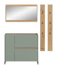 Garderoben-Set >Drive< in Salbei - 192x172x32cm (BxHxT)