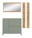 Garderoben-Set >Drive< in Salbei - 192x172x32cm (BxHxT)