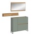 Garderoben-Set >Drive< in Salbei - 192x140x32cm (BxHxT)