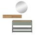 Garderoben-Set >Drive< in Salbei - 197x140x32cm (BxHxT)