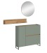 Garderoben-Set >Drive< in Salbei - 197x140x32cm (BxHxT)