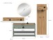 Garderoben-Set >Drive< in Salbei - 197x205x32cm (BxHxT)