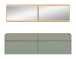Garderoben-Set >Drive< in Salbei - 192x220x32cm (BxHxT)