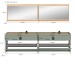 Garderoben-Set >Drive< in Salbei - 192x220x32cm (BxHxT)
