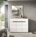 Schuhkommode >Canu< in Basalt Grau / Weiß - 120x94x37cm (BxHxT)