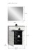 Garderoben-Set >Canu< in Basalt Grau / Weiß - 80x190x37cm (BxHxT)
