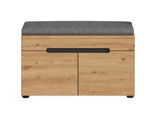 Sitzbank >Canu< in Basalt Grau / Artisan -...