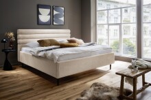 Polsterbett >Tampere< 180x200 cm, Stoffbezug creme,...
