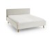 Polsterbett >Mattis mit BK< Liegefläche 160x200 cm, Nordic Ivory, Stellmaß: 181x105x218cm (BxHxT)