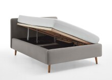 Polsterbett >Mattis mit BK< Liegefläche 140x200 cm, Nordic Ash, Stellmaß: 161x105x218cm (BxHxT)