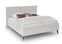 Polsterbett >Paulo mit BK< Liegefläche 180x200 cm, Beige, Stellmaß: 202x120x213cm (BxHxT)