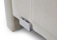 Polsterbett >Cool mit BK< Liegefläche 90x200cm, Beige, Stellmaß: 100x90x210cm (BxHxT)