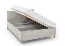Polsterbett >Cool mit BK< Liegefläche 140x200cm, Beige, Stellmaß: 150x90x210cm (BxHxT)