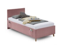 Polsterbett >Cool mit BK< Liegefläche 90x200cm, Rose, Stellmaß: 100x90x210cm (BxHxT)