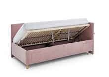Polsterliege >Cool mit BK< Liegefläche 90x200cm, Scala Rose, Stellmaß: 100x90x210cm (BxHxT)