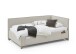 Polsterliege >Fun< Liegefläche 90x200cm, City Beige, Stellmaß: 103x90x215cm (BxHxT)