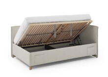Polsterliege >Fun mit BK< Liegefläche 90x200cm, City Beige, Stellmaß: 103x90x215cm (BxHxT)