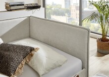Polsterliege >Fun mit BK< Liegefläche 120x200cm, City Beige, Stellmaß: 133x90x215cm (BxHxT)