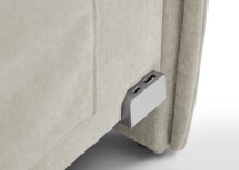 Polsterliege >Fun mit BK< Liegefläche 140x200cm, City Beige, Stellmaß: 153x90x215cm (BxHxT)