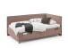 Polsterliege >Fun mit BK< Liegefläche 90x200cm, City Rose, Stellmaß: 103x90x215cm (BxHxT)