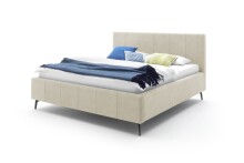Polsterbett >Lizzano mit BK< Liegefläche 160x200cm, beige, Stellmaß: 178x115x219cm (BxHxT)