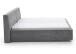 Polsterbett >Magnum< Liegefläche 180x200cm, grau, Stellmaß: 212x95x229cm (BxHxT)