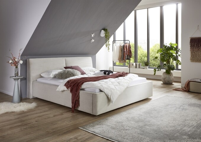 Polsterbett >Magnum mit BK< Liegefläche 180x200cm, beige, Stellmaß: 212x95x229cm (BxHxT)