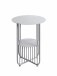 Beistelltisch >54185< in grau (Coolgrey), Metall - 49x36cm (HxD)