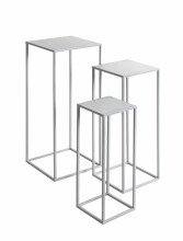 Blumentisch >54187< (3-teilig) in grau (Coolgrey),...