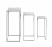 Blumentisch >54187< (3-teilig) in grau (Coolgrey), Metall - 18x50x18cm (BxHxT)