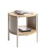 Beistelltisch >59135< in eiche Dekor, Kaschmirgrau - 44x44cm (HxD)