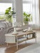 Couchtisch >59137< in Eiche Dekor, Kaschmirgrau - 100x37x54cm (BxHxT)