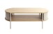 Couchtisch >59137< in Eiche Dekor, Kaschmirgrau - 100x37x54cm (BxHxT)