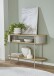 Konsole >59138< in Eiche Dekor / Kaschmirgrau - 110x76x39cm (BxHxT)