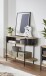 Konsole >59538< in eiche Dekor / schwarz  - 110x76x39cm (BxHxT)