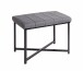 Sitzbank >59559< in grau, schwarz, Metall, Textilgewebe - 59x46x39cm (BxHxT)