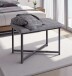 Sitzbank >59559< in grau, schwarz, Metall, Textilgewebe - 59x46x39cm (BxHxT)
