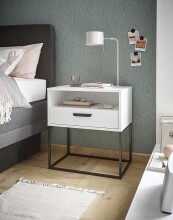 Nachtkommode >CUDRO< 1 Schublade, 1 Fach,...